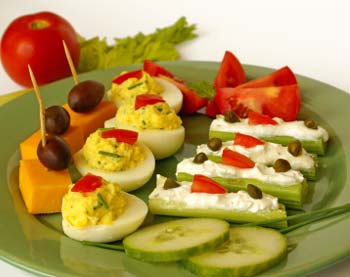 Peanut Paste Stuffed Celery