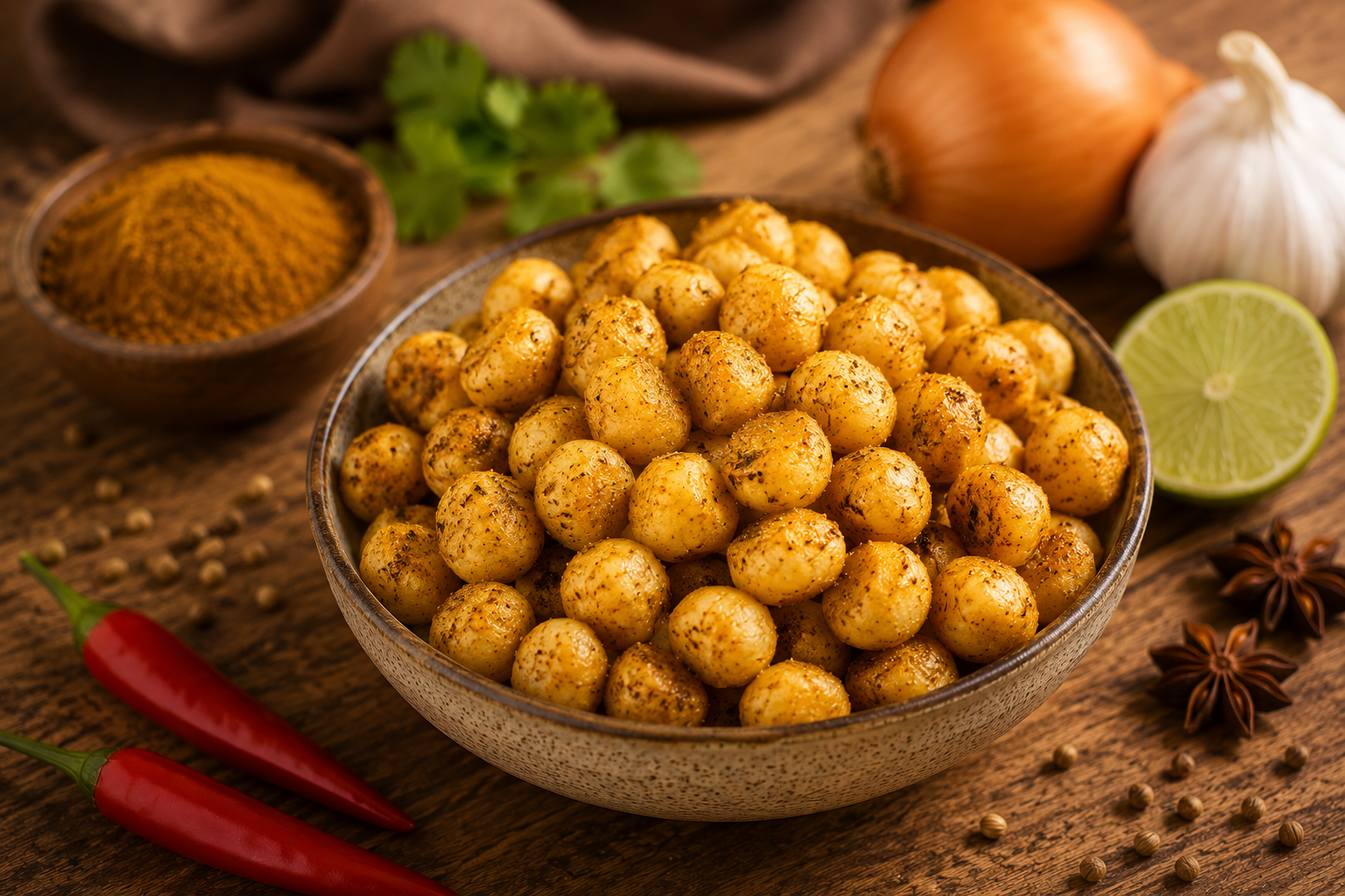 Spicy Massaman macadamias by The Peanut Van