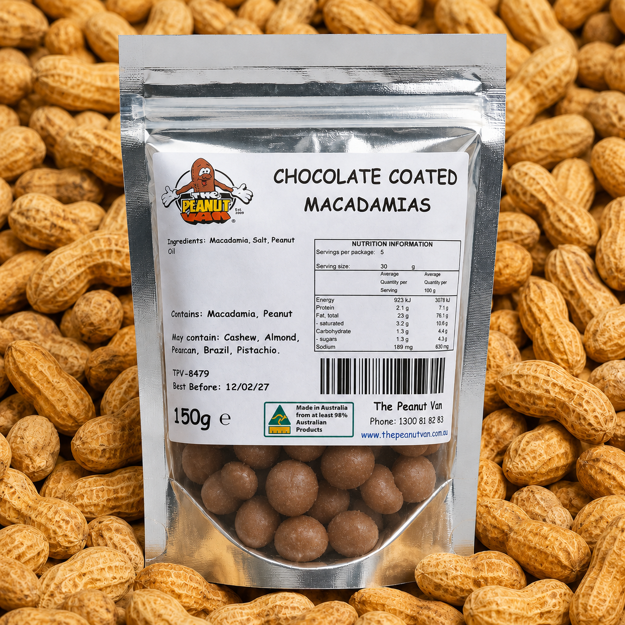 Macadamia - Chocolate Coated by The Peanut Van