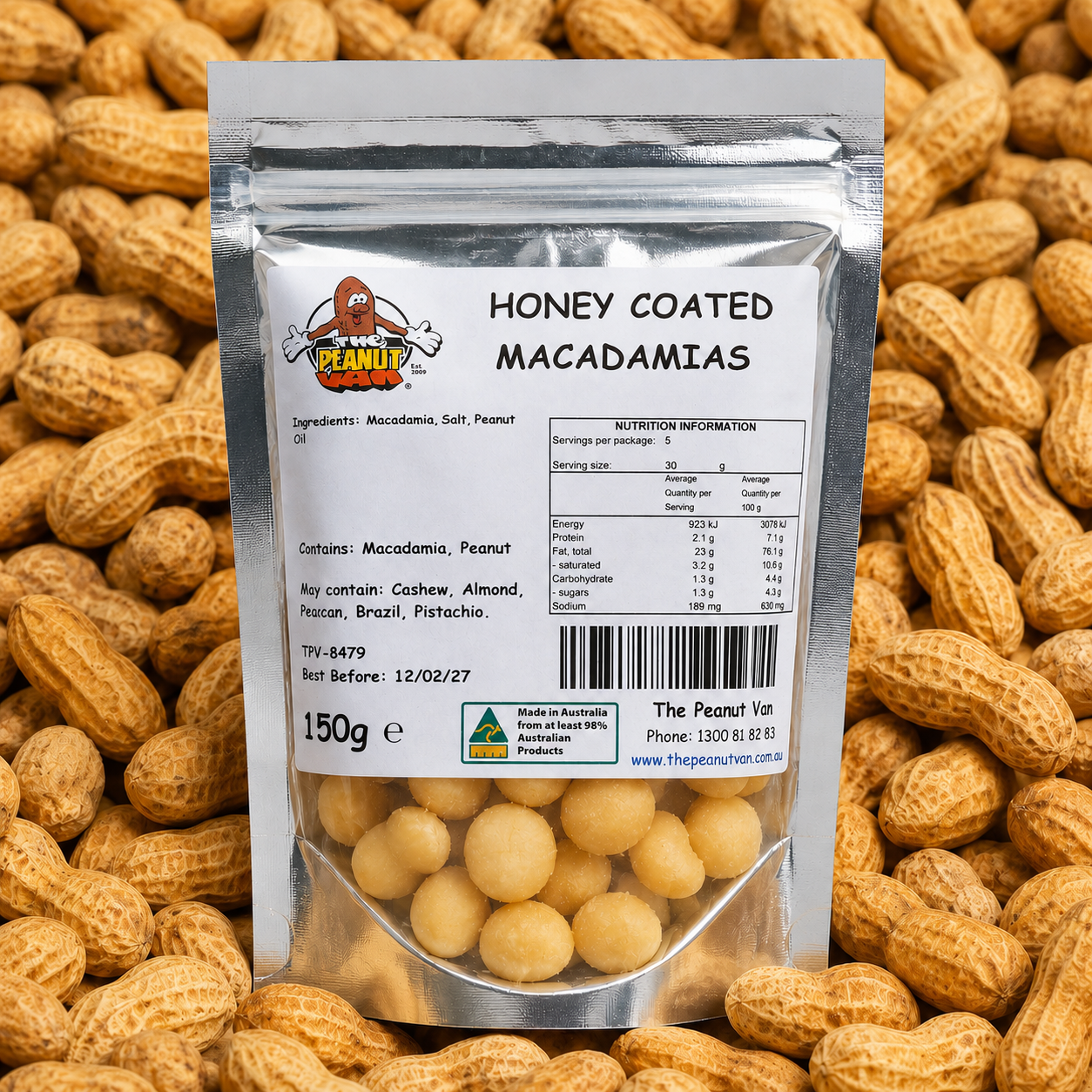 Macadamia - Honey Coated by The Peanut Van