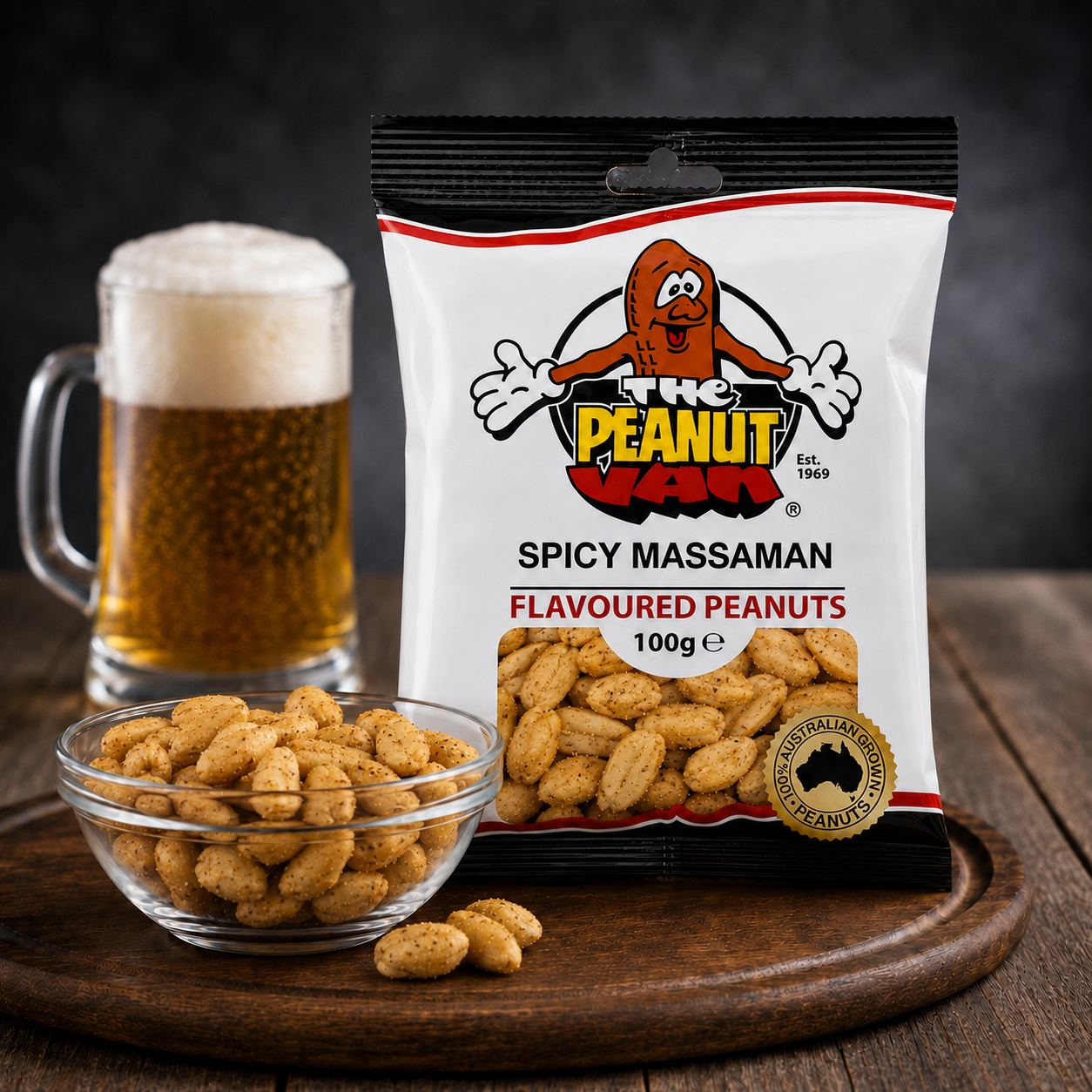 Spicy Massaman by The Peanut Van - pack and serving