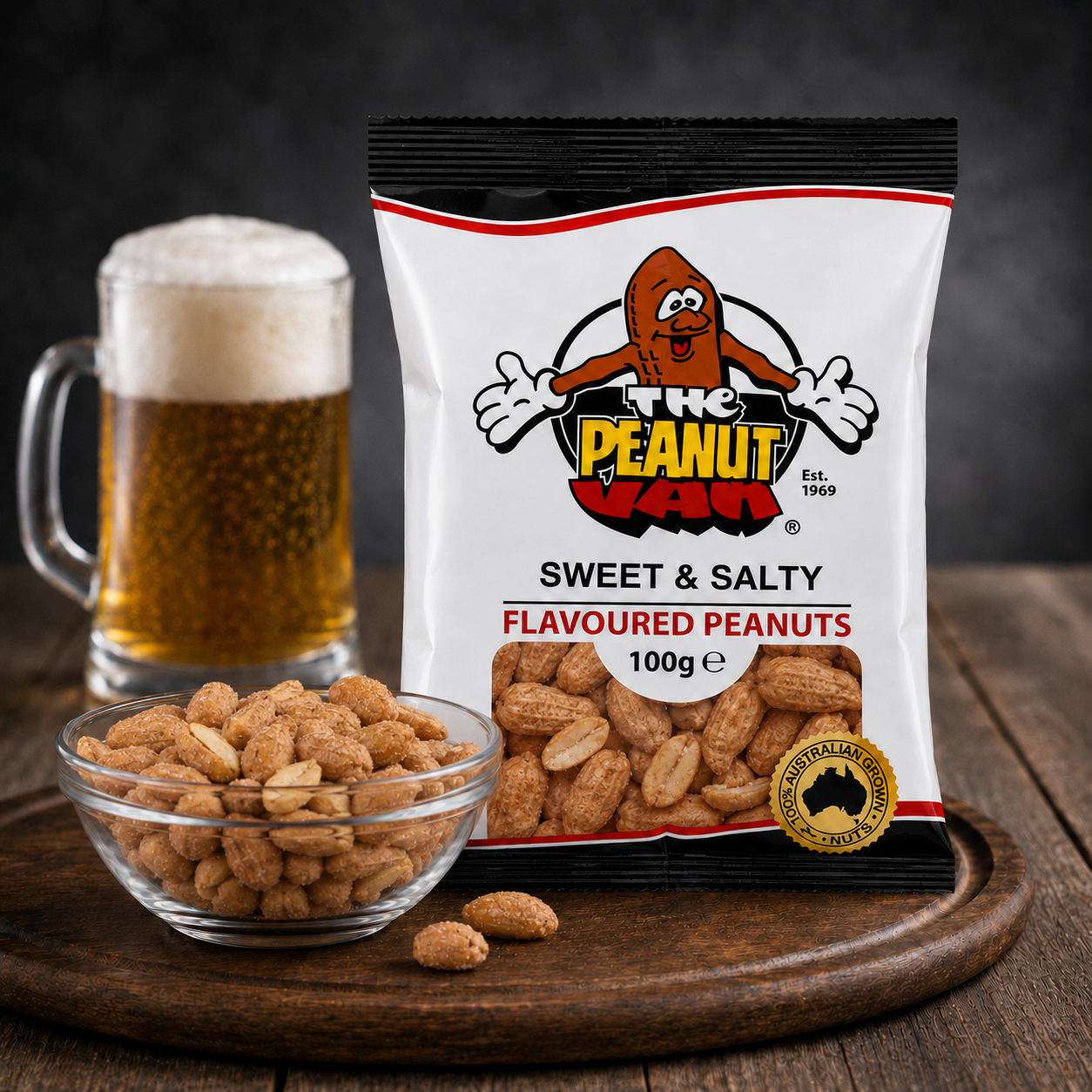 Sweet & Salty by The Peanut Van - pack and serving