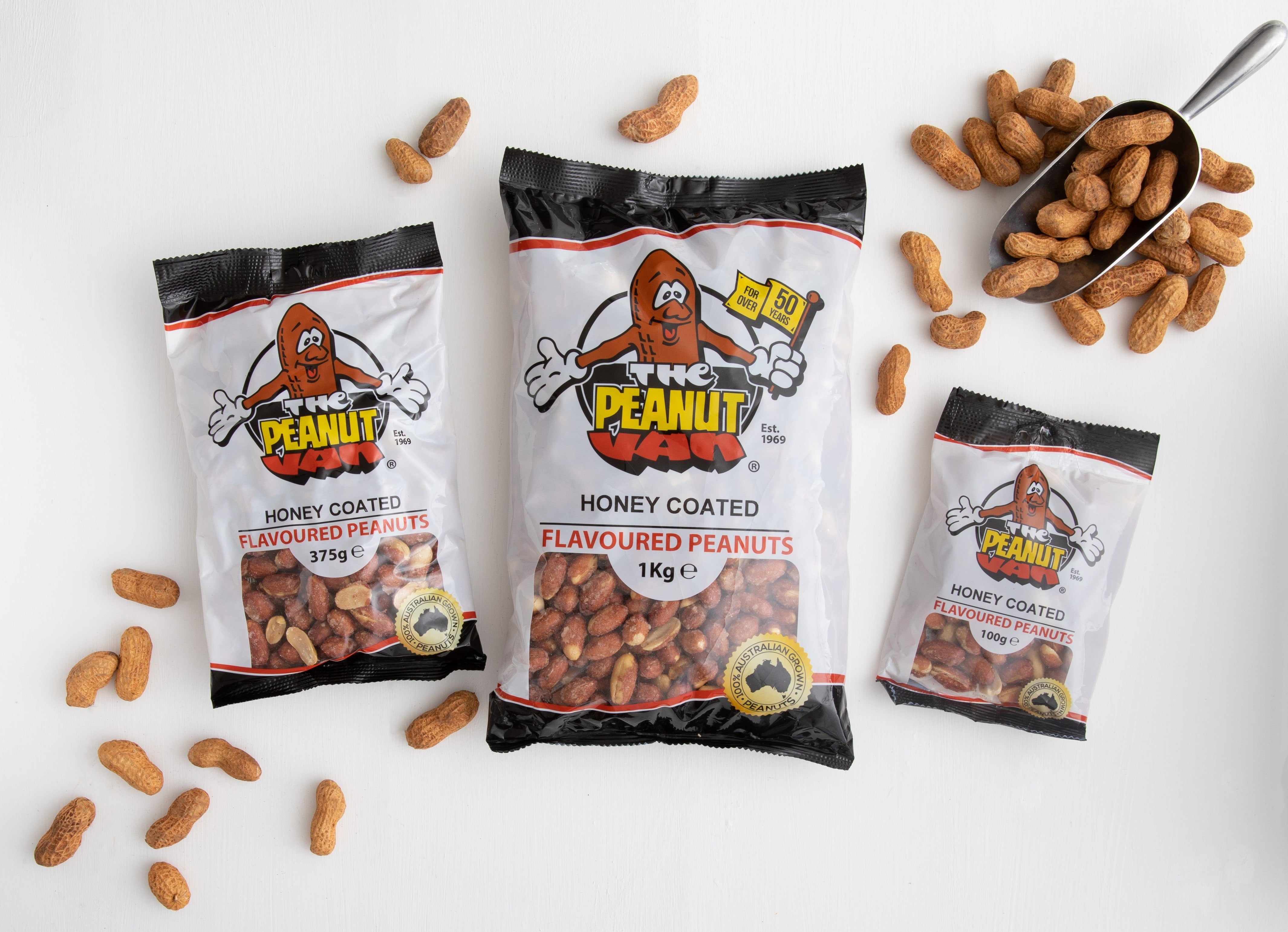 Honey Coated peanuts by The Peanut Van, nutrition information