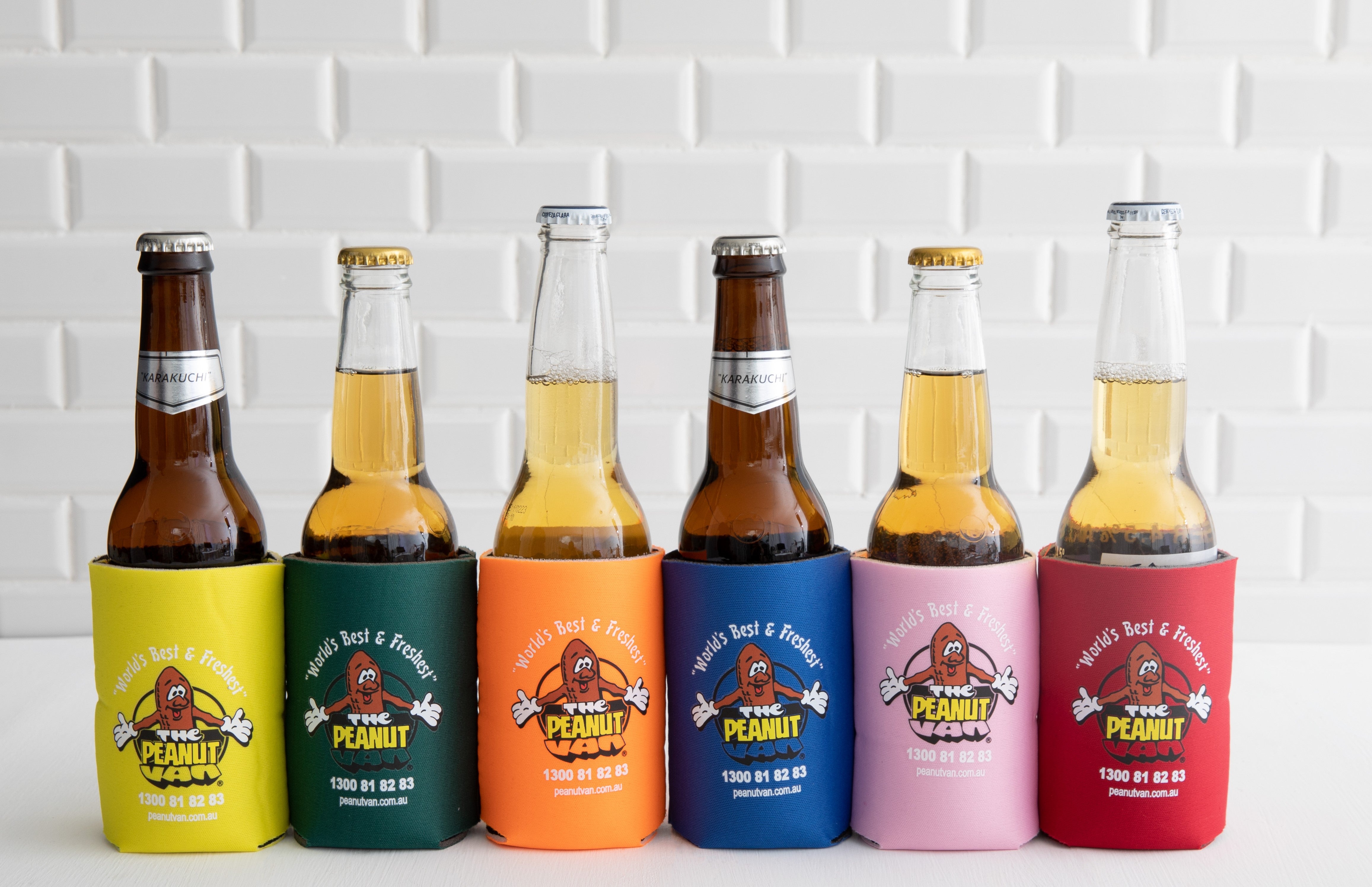The Peanut Van stubby cooler, Kingaroy souvenir