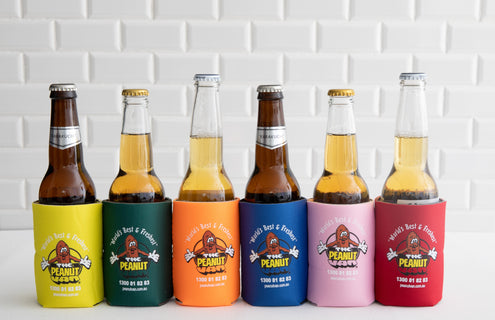 The Peanut Van stubby cooler, Kingaroy souvenir